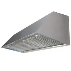 Hotte De Cuisine Murale Volcano De Turin, 48 Po, Acier Inoxydable