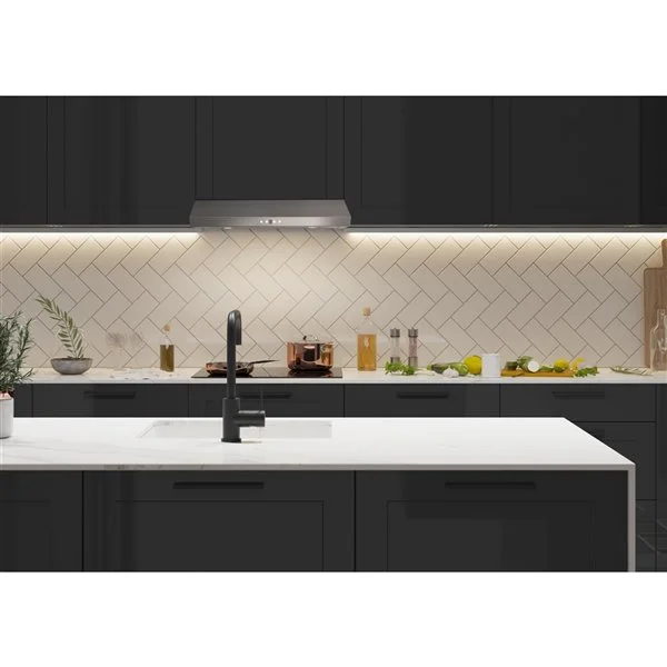 Hotte De Cuisine Sous-armoire Boston D'AVG, 600 PCM, 30 Po, Acier Inoxydable 6 Hotte De Cuisine Sous-armoire Boston D'AVG, 600 PCM, 30 Po, Acier Inoxydable – Image 4