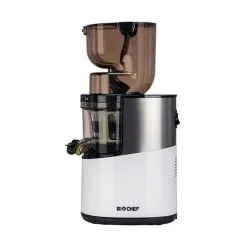 Extracteur De Jus Vertical Atlas Pro De BioChef, Pressage à Froid, 200 Oz, 300 Watts, Blanc