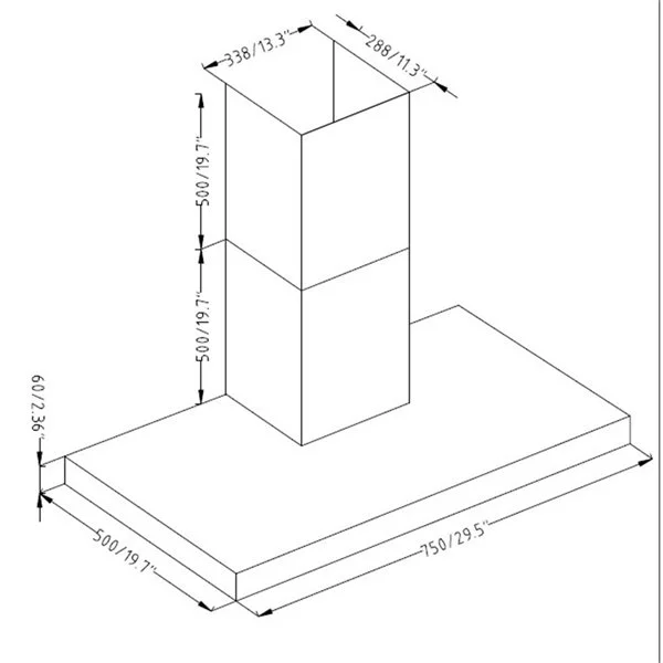 Hotte De Cuisinière Murale Avec Mise à Air Libre Maxair, 30 Po, Acier Inoxydable 4 Hotte De Cuisinière Murale Avec Mise à Air Libre Maxair, 30 Po, Acier Inoxydable – Image 2