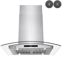 Hotte Convertible Pour îlot De 30 Po En Acier Inoxydable De AKDY Avec Filtre De Charbon Inclus 10 Hotte Convertible Pour îlot De 30 Po En Acier Inoxydable De AKDY Avec Filtre De Charbon Inclus -magasin d'appareils de cuisine 330795477 AlternateImage3 l