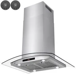 Hotte Convertible Pour îlot De 30 Po En Acier Inoxydable De AKDY Avec Filtre De Charbon Inclus 11 Hotte Convertible Pour îlot De 30 Po En Acier Inoxydable De AKDY Avec Filtre De Charbon Inclus -magasin d'appareils de cuisine 330795477 AlternateImage4 l