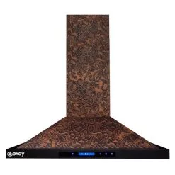 Hotte Convertible Pour îlot De 36 Po En Cuivre Repoussé De AKDY 9 Hotte Convertible Pour îlot De 36 Po En Cuivre Repoussé De AKDY -magasin d'appareils de cuisine 330795485 AlternateImage2 l