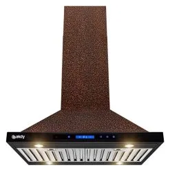 Hotte Convertible Pour îlot En Cuivre Repoussé 30 Po De AKDY