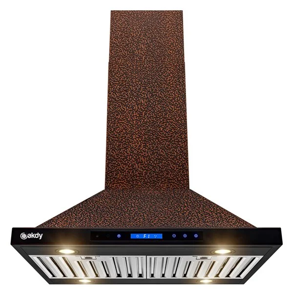 Hotte Convertible Pour îlot En Cuivre Repoussé 30 Po De AKDY 3 Hotte Convertible Pour îlot En Cuivre Repoussé 30 Po De AKDY