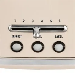 Grille-pain à 2 Tranches Rétro De Kalorik, 1000 W, Crème 11 Grille-pain à 2 Tranches Rétro De Kalorik, 1000 W, Crème -magasin d'appareils de cuisine 330843155 AlternateImage4 l