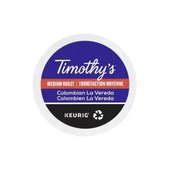Keurig® Ensemble De 96 Capsules De Café K-Cup Par Keurig De Colombien La Vereda De Timothy's