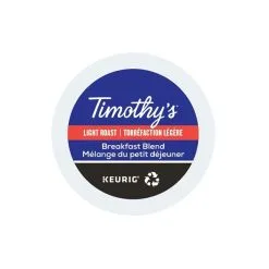 Keurig® Ensemble De 96 Capsules De Café K-Cup Par Keurig De Mélange Du Petit Déjeuner De Timothy's