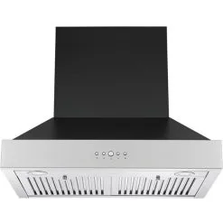 Hotte De Cuisinière Murale Pro De 30 Po à Conduit Noir Et En Acier Inoxydable Par Ancona -magasin d'appareils de cuisine 330852910 AlternateImage2 l