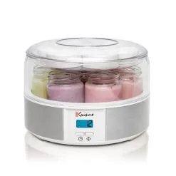 Yogourtière Euro Cuisine Blanc Et Acier Inoxydable