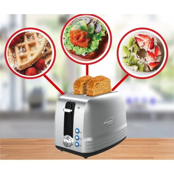 Grille-pain Select Par Brentwood à 2 Tranches De 850 W Avec Fentes Extra Larges, Argent 4 Grille-pain Select Par Brentwood à 2 Tranches De 850 W Avec Fentes Extra Larges, Argent – Image 2