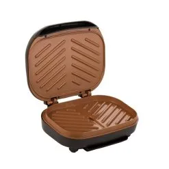 Gril électrique D'intérieur Et Presse-panini Brentwood Antiadhésif De 750 W, 9 po L X 8 po L, Noir