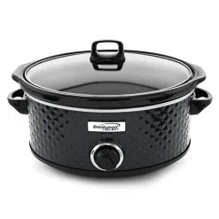 Mijoteuse Ronde Select Par Brentwood De 7 L Avec 3 Modes De Cuisson, Noir