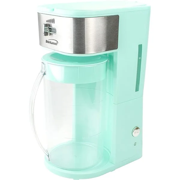 Machine à Café Et Thé Glacé Brentwood, Capacité De 8 Tasses, Bleu 4 Machine à Café Et Thé Glacé Brentwood, Capacité De 8 Tasses, Bleu – Image 2