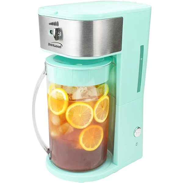 Machine à Café Et Thé Glacé Brentwood, Capacité De 8 Tasses, Bleu 3 Machine à Café Et Thé Glacé Brentwood, Capacité De 8 Tasses, Bleu