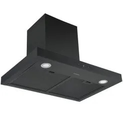 Hotte Murale Par Ancona Convertible En Acier Inoxydable Noir De 30 Po