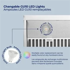 Hotte De Cuisine Sous-armoire Hauslane à évacuation Blanc Mat De 30 Po -magasin d'appareils de cuisine 330895977 AlternateImage3 l