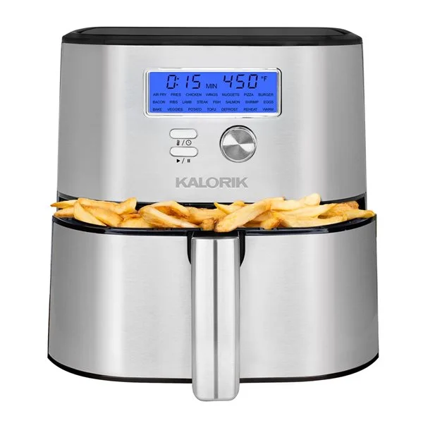 Friteuse à Air Chaud MAXX Plus Par Kalorik En Acier Inoxydable De 6,62 L (1,46 Gal) 7 Friteuse à Air Chaud MAXX Plus Par Kalorik En Acier Inoxydable De 6,62 L (1,46 Gal) – Image 5