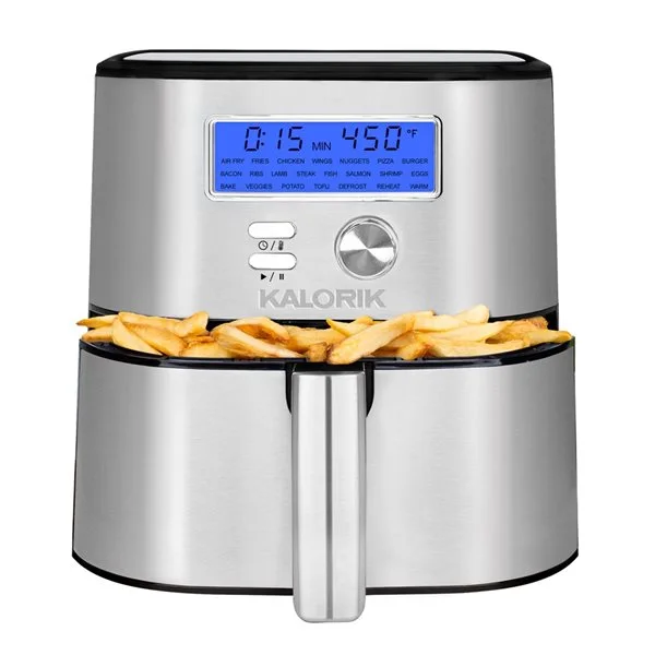 Friteuse à Air Chaud MAXX Plus Par Kalorik En Acier Inoxydable De 5,68 L (1,25 Gal) 6 Friteuse à Air Chaud MAXX Plus Par Kalorik En Acier Inoxydable De 5,68 L (1,25 Gal) – Image 4