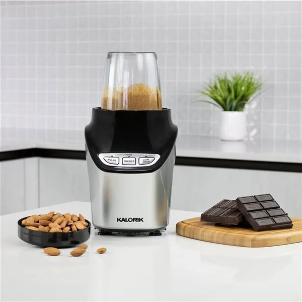 Mélangeur à Réglage Par Impulsion Argent Nutrition Par Kalorik De 1000 Watts, Capacité De 33,8 Oz, 8 Pièces 5 Mélangeur à Réglage Par Impulsion Argent Nutrition Par Kalorik De 1000 Watts, Capacité De 33,8 Oz, 8 Pièces – Image 3