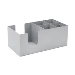 Mind Reader Silver 5-Compartment Coffee Organizer