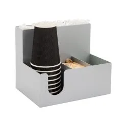 Mind Reader Silver 6-Compartment Coffee Organizer