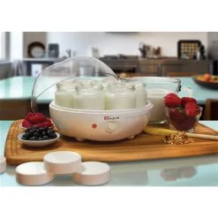 Yogourtière YM80 D'Euro Cuisine Avec Pots De Verre, Blanc, Lot De 8 -magasin d'appareils de cuisine 330925810 AlternateImage3 l