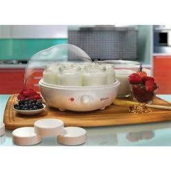 Yogourtière Automatique YM100 D'Euro Cuisine Avec Pots De Verre, Blanc, Lot De 8 -magasin d'appareils de cuisine 330925811 AlternateImage3 l