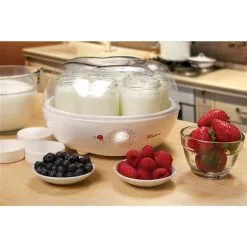 Yogourtière Automatique YM100 D'Euro Cuisine Avec Pots De Verre, Blanc, Lot De 8 -magasin d'appareils de cuisine 330925811 AlternateImage4 l