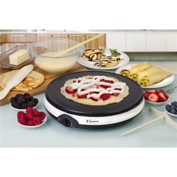 Crêpière CM20 D'Euro Cuisine, Noir 5 Crêpière CM20 D'Euro Cuisine, Noir – Image 3