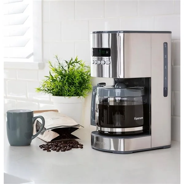 Cafetière Kenmore De 12 Tasses En Acier Inoxydable Pour Usage Commercial Et Résidentiel 4 Cafetière Kenmore De 12 Tasses En Acier Inoxydable Pour Usage Commercial Et Résidentiel – Image 2