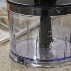 Mélangeur 4-en-1 HomCom De 400 W Avec Contrôle De L'impulsion Et Vitesse Ajustable, Noir Et Argent, Ens. De 6 -magasin d'appareils de cuisine 330948452 AlternateImage3 l