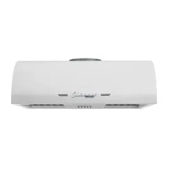 Hotte Sous Armoire De 24 po Et 500 pi³/min Blanc Guimauve Classic Retro De Unique Avec Conduit D'évacuation Et Filtre En Cha