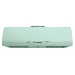 Hotte Sous Armoire De 30 po Et 700 pi³/min Vert Menthe Classic Retro Par Unique Avec Conduit D'évacuation Et Filtre En Charb