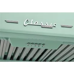 Hotte Sous Armoire De 24 po Et 500 pi³/min Vert Menthe Classic Retro Par Unique Avec Conduit D'évacuation Et Filtre En Charb 9 Hotte Sous Armoire De 24 po Et 500 pi³/min Vert Menthe Classic Retro Par Unique Avec Conduit D'évacuation Et Filtre En Charb -magasin d'appareils de cuisine 330975698 AlternateImage2 l