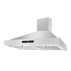 Hotte De Cuisine Murale Convertible En Acier Inoxydable De 30 Po Par Aria Avec Filtre à Charbon Inclus