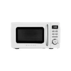 magasin d'appareils de cuisine 12 Four à Micro-ondes De Comptoir Rétro De 0,7 Pi³ 700 Watts Par Galanz, Blanc