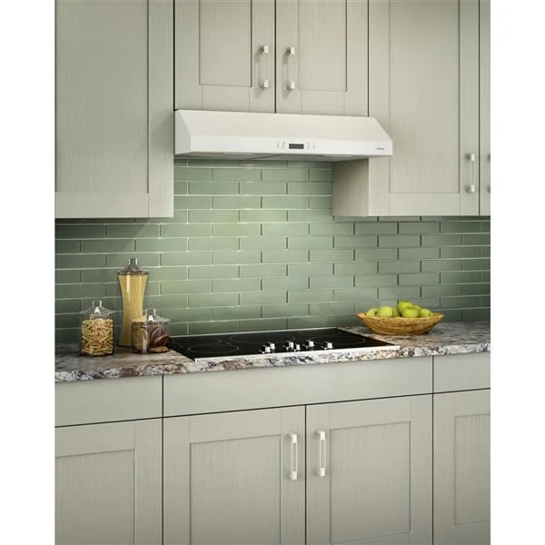 Broan-NuTone Hotte Broan Glacier 30 Po, Puissance Maximale Du Ventilateur De 450 Pi³/min 7 Broan-NuTone Hotte Broan Glacier 30 Po, Puissance Maximale Du Ventilateur De 450 Pi³/min – Image 5