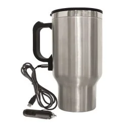 Tasse De Voyage Chauffante Brentwood En Acier Inoxydable De 475 Ml