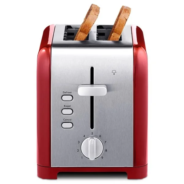 Grille-pain à 2 Tranches Par Kenmore Rouge De 850 W 4 Grille-pain à 2 Tranches Par Kenmore Rouge De 850 W – Image 2