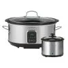 Mijoteuse Kenmore Noir Et Argent De 6,6 L Avec Réchaud à Sauce