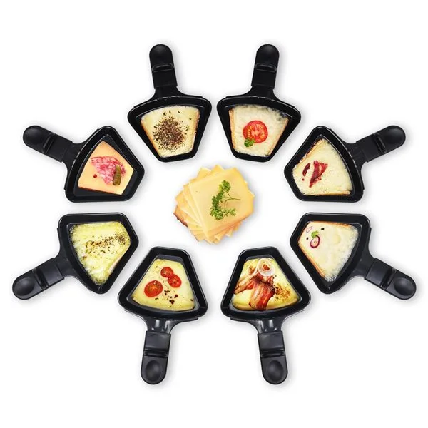 Ensemble à Fondue Et à Raclette Pour 8 Personnes Avec Gril En Granit Par Total Chef 7 Ensemble à Fondue Et à Raclette Pour 8 Personnes Avec Gril En Granit Par Total Chef – Image 5