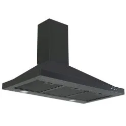 Hotte De Cuisine De 36 Po Et 450 CFM En Acier Inoxydable Noir Par Ancona