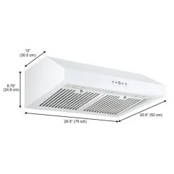 Hotte De Cuisine De 440 Pi³/min à Conduit Sous Armoire De 30 Po Par Ancona, Blanc -magasin d'appareils de cuisine 332003944 AlternateImage4 l