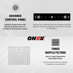 Hotte Murale De 30 po En Acier Inoxydable à 900 pi³/min Onex -magasin d'appareils de cuisine 332004668 AlternateImage3 l