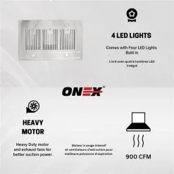 Hotte Aspirante D'îlot De 30 Po En Acier Inoxydable Onex Avec Conduit D'évacuation 11 Hotte Aspirante D'îlot De 30 Po En Acier Inoxydable Onex Avec Conduit D'évacuation -magasin d'appareils de cuisine 332004669 AlternateImage4 l