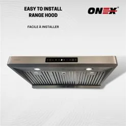 Hotte Sous Armoire 36 Po à 900 pi³/min En Acier Inoxydable Noir Onex -magasin d'appareils de cuisine 332004673 AlternateImage2 l