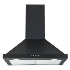 Hotte De Cuisine Pyramidale Hybride Noir Mat à Montage Mural 24 Po 280 PCM Ancona Avec Filtre Au Charbon -magasin d'appareils de cuisine 332004692 AlternateImage2 l